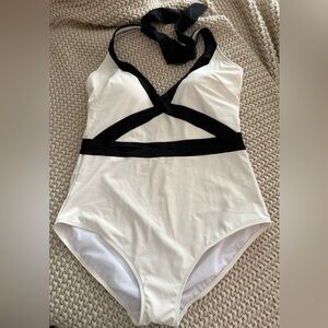 Boden Kefalonia Halterneck Swimsuit Size 16-18 Long